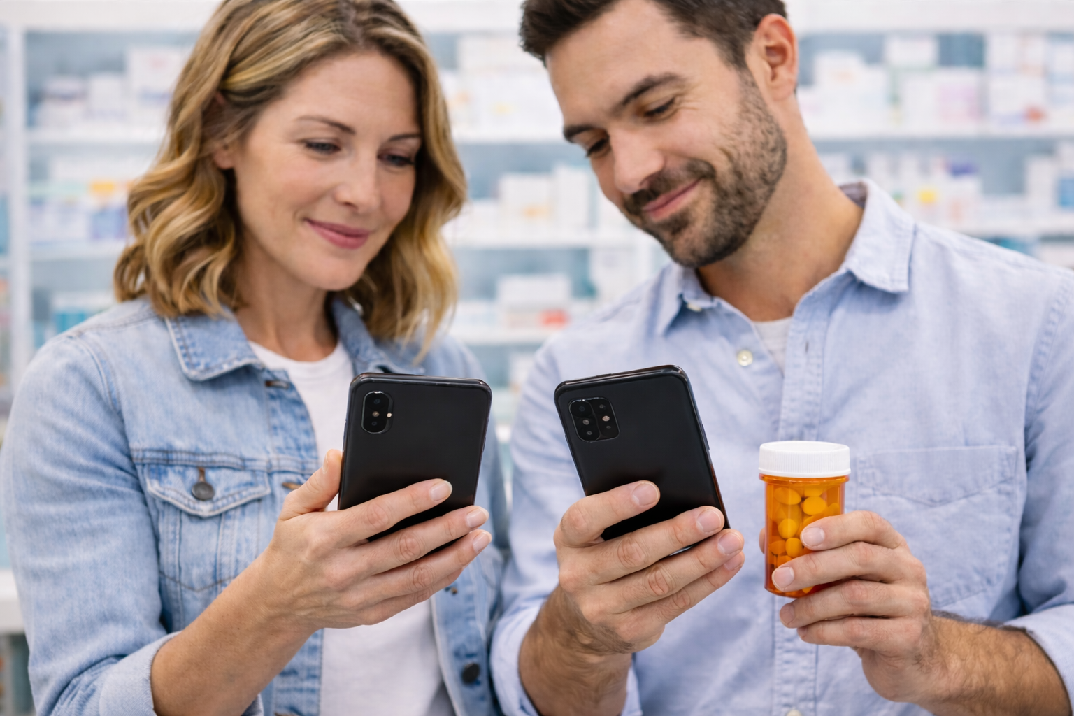 Comparing prescription savings in pharmacy